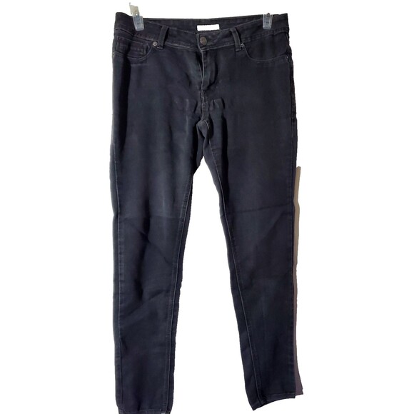 Covington Women Size 10 Black Stretch Jeans – Low Rise, Rhinestone, Cotton Blend - Picture 1 of 6